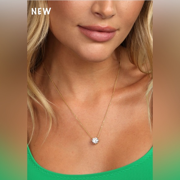 Melinda Maria Jewelry - NWT- Melinda Maria Monarch Round Cut Necklace
Gold|White Diamondettes